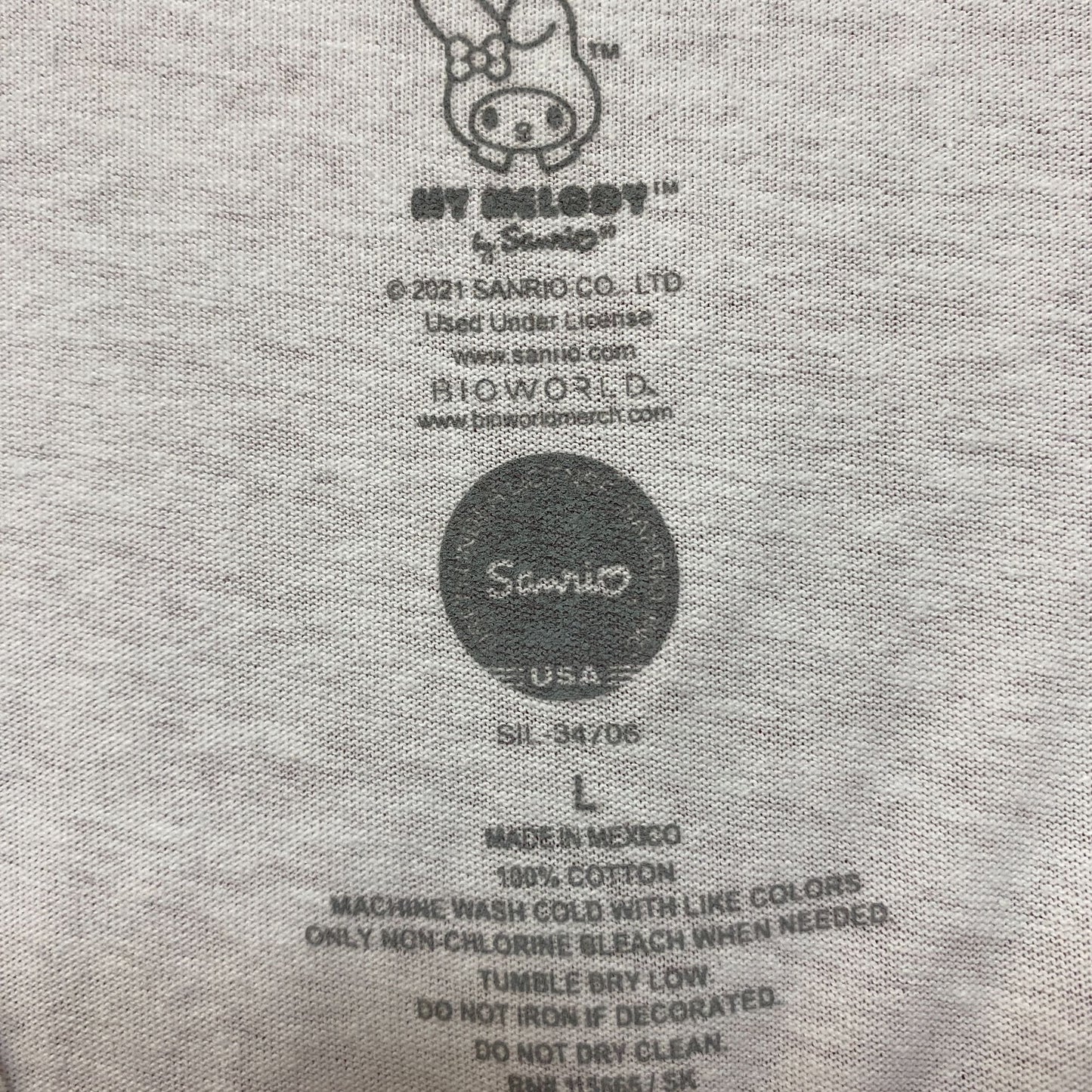 My Melody Japanese Kawaii Strawberry Milk Sanrio Tee L