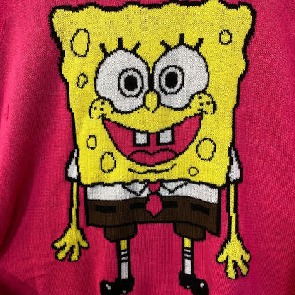 Spongebob Squarepants knit Crewneck size large