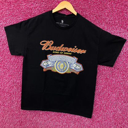 Junk Food Clothing Budweiser King of Beers Flea Market Graphic T-Shirt Medium