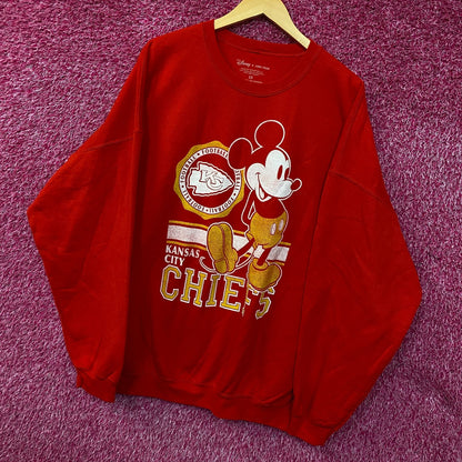 Junk Food X Disney Kansas City Chiefs Crewneck sweater 2XL