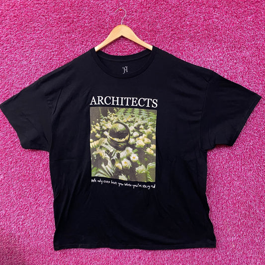 Architects Seeing Red Astronaut Flowers T-Shirt 3XL