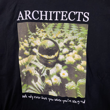 Architects Seeing Red Astronaut Flowers T-Shirt 3XL