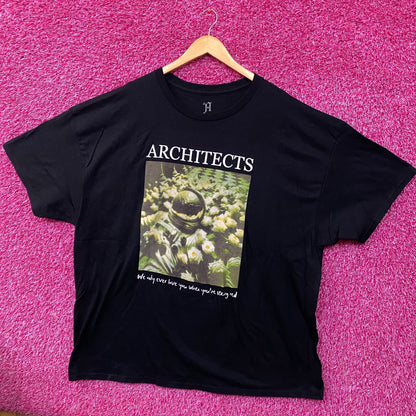 Architects Seeing Red Astronaut Flowers T-Shirt 3XL