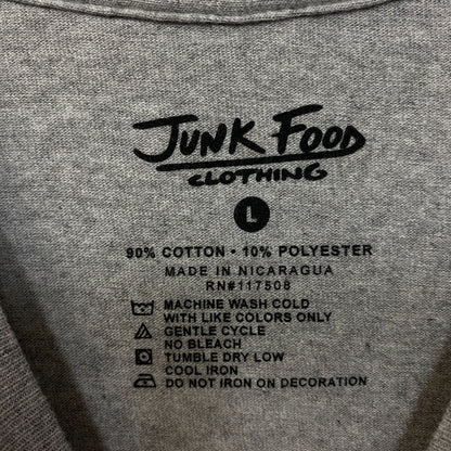 Junk Food Flowers Cotton Graphic T-Shirt Large