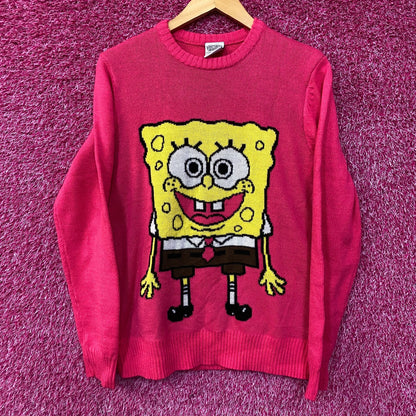 Spongebob Squarepants knit Crewneck size small