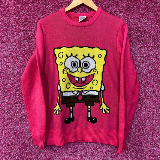 Spongebob Squarepants knit Crewneck size small