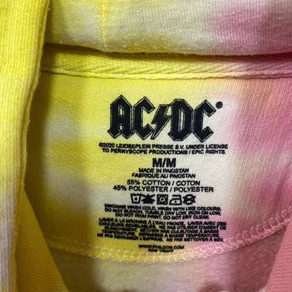 ACDC Highway to Hell Rock Band Tie-Dye Hoodie Medium