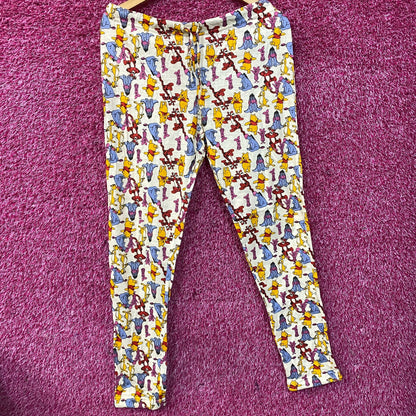 Disney Winnie The Pooh and Friends Yellow Lounge Pajama Pants Large