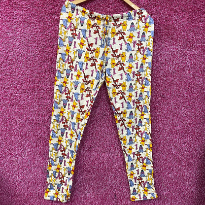 Disney Winnie The Pooh and Friends Yellow Lounge Pajama Pants Large