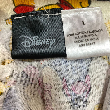 Disney Winnie The Pooh and Friends Yellow Lounge Pajama Pants Large