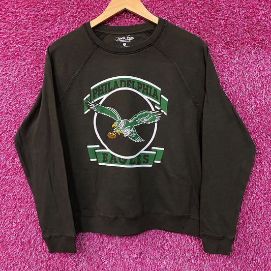 Junk Food Clothing Philadelphia Eagles Crop Crewneck Sweatshirt Small