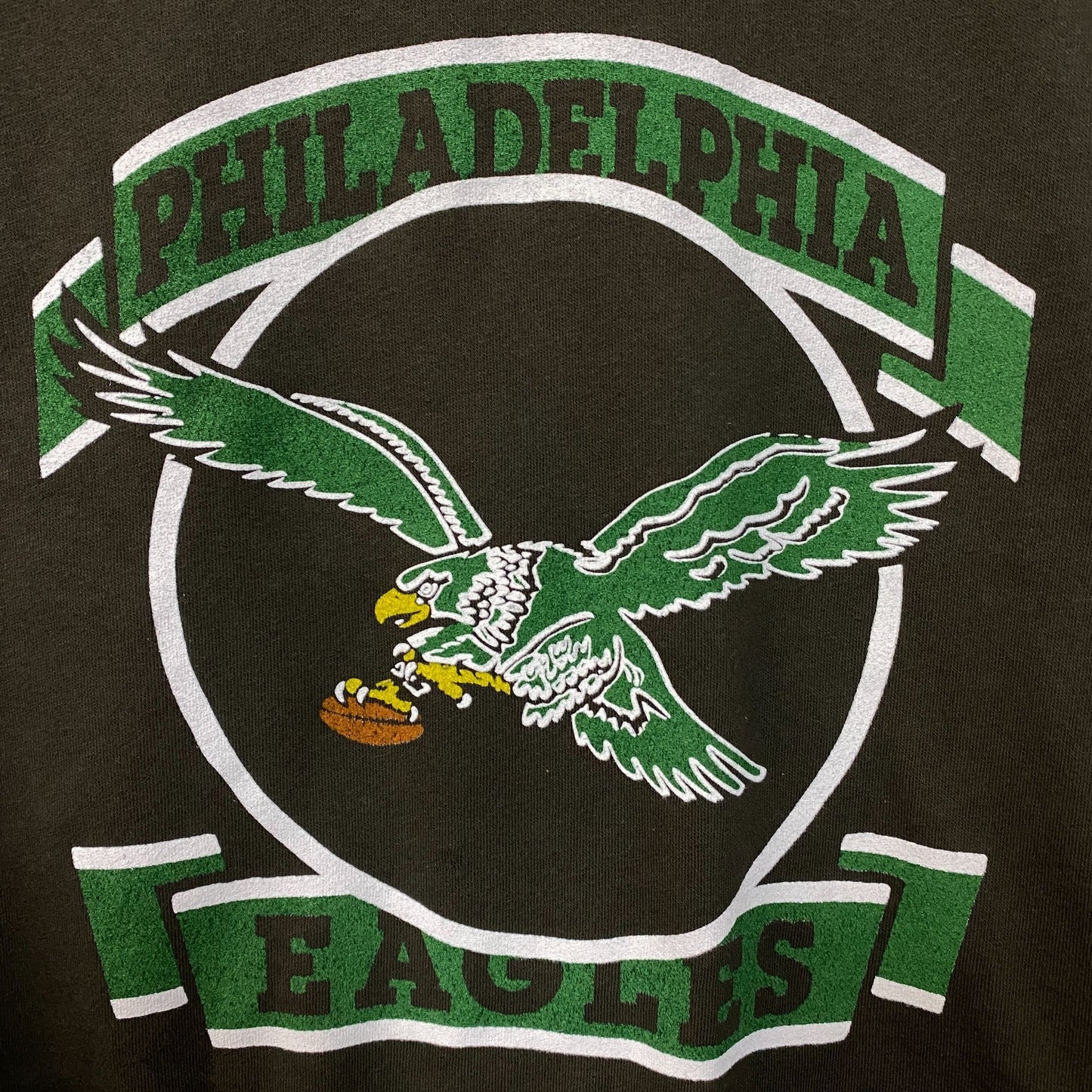 Junk Food Clothing Philadelphia Eagles Crop Crewneck Sweatshirt Small