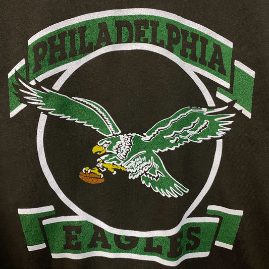 Junk Food Clothing Philadelphia Eagles Crop Crewneck Sweatshirt Small