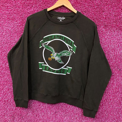Junk Food Clothing Philadelphia Eagles Crop Crewneck Sweatshirt Small