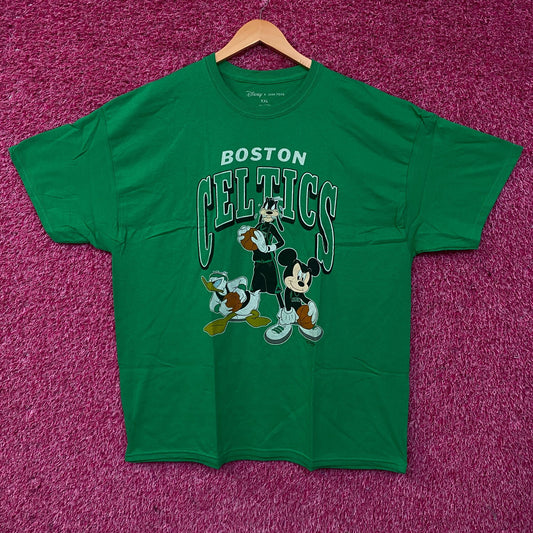 Junk Food Kelly Green Boston Celtics Disney Mickey Squad T-Shirt XXL