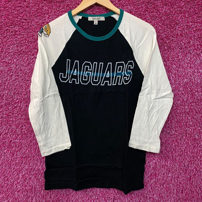 Junk Food NFL Jacksonville Jaguars 3/4 Long Sleeve Raglan T-Shirt Small