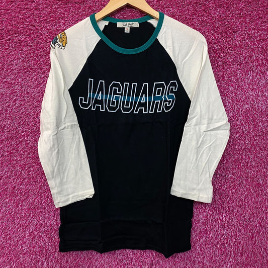 Junk Food NFL Jacksonville Jaguars 3/4 Long Sleeve Raglan T-Shirt Small