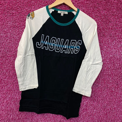 Junk Food NFL Jacksonville Jaguars 3/4 Long Sleeve Raglan T-Shirt Small