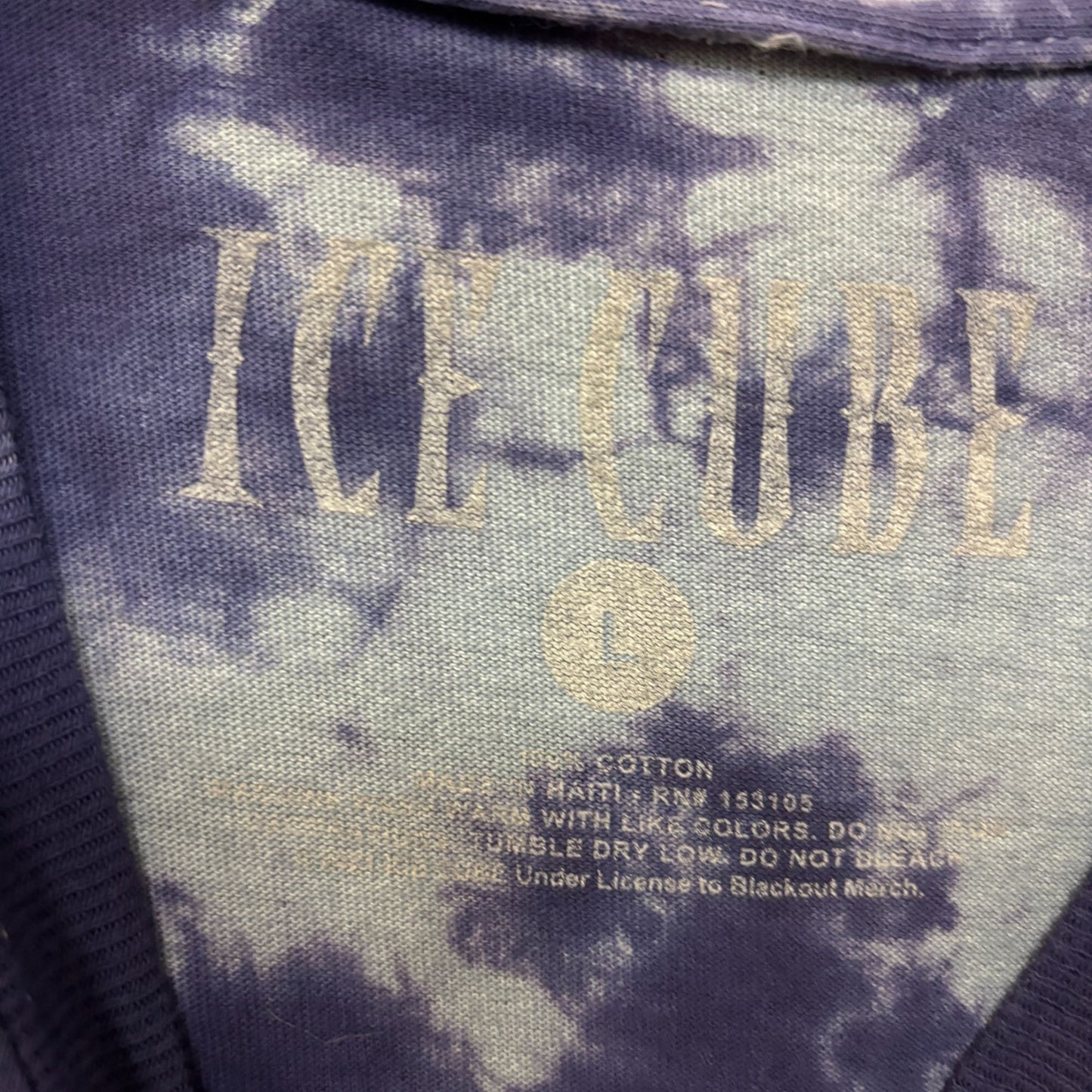 Ice Cube Electrifying West Coast Vey Own Rap Icon Tie Dye large