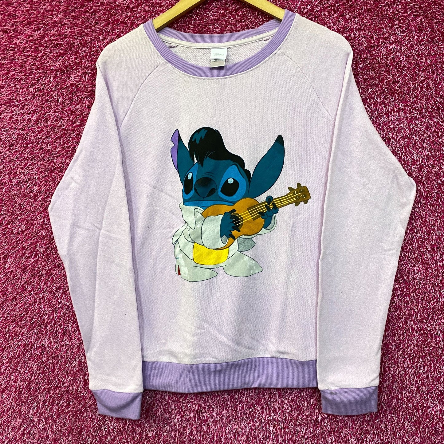 Disney Lilo and Stitch Elvis Stitch crewneck size Large