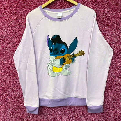 Disney Lilo and Stitch Elvis Stitch crewneck size Large