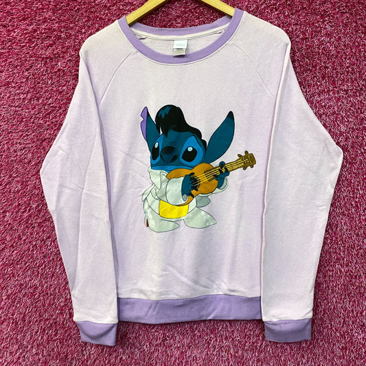 Disney Lilo and Stitch Elvis Stitch crewneck size Large