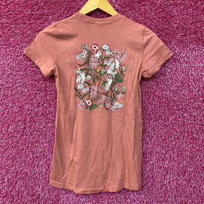 RIPNDIP Lord Nermal Floral Design T-Shirt Extra Small