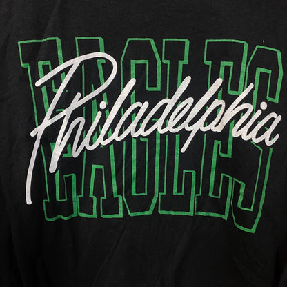 Junk Food Clothing Philadelphia Eagles Timeout Long Sleeve Crop Tee Medium