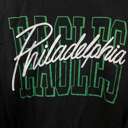 Junk Food Clothing Philadelphia Eagles Timeout Long Sleeve Crop Tee Medium