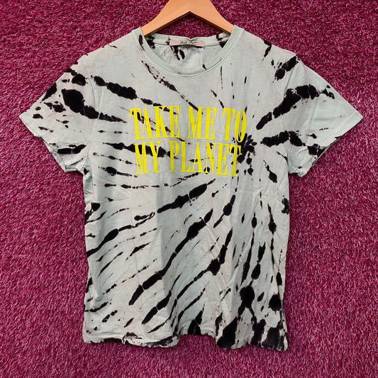 Junk Food Clothing Take Me To My Planet Tie-Dye Graphic Tee Small
