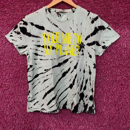 Junk Food Clothing Take Me To My Planet Tie-Dye Graphic Tee Small