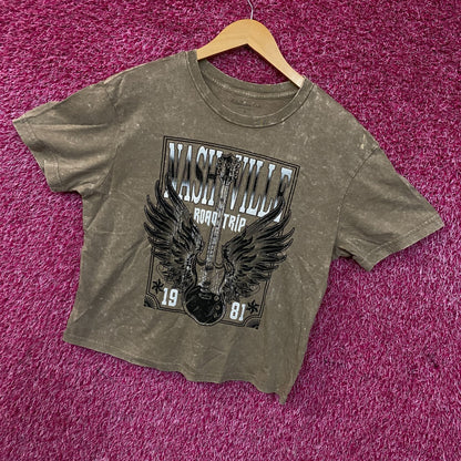 Nashville Road Trip Women's Crop Top Size Small