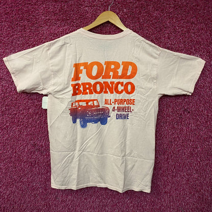Junk Food Ford Bronco 4-Wheel-Drive Pink Graphic T-Shirt Medium