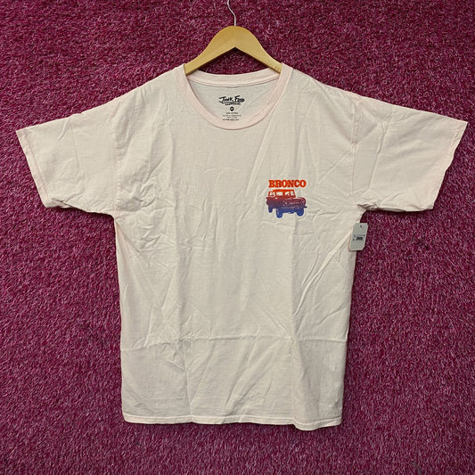 Junk Food Ford Bronco 4-Wheel-Drive Pink Graphic T-Shirt Medium