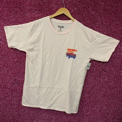 Junk Food Ford Bronco 4-Wheel-Drive Pink Graphic T-Shirt Medium