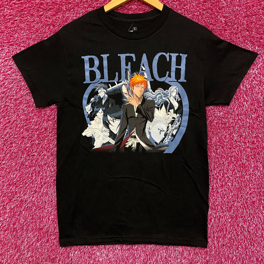 Bleach Ichigo Kurosaki Bankai and Hollow Mask Anime Graphic Design T-Shirt Small