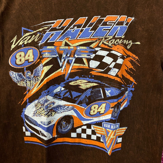 Van Halen brown nascar Style Tshirt size small