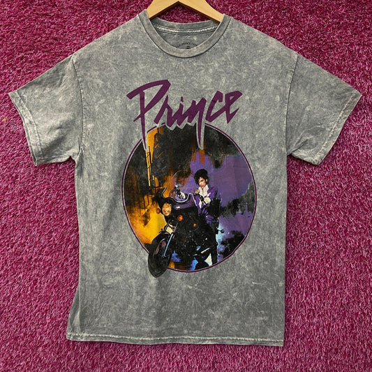Prince Purple Rain Acid Wash Graphic T-Shirt Medium