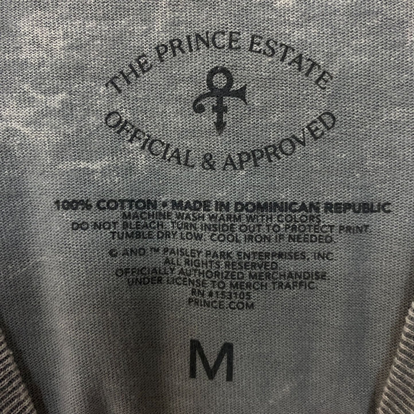 Prince Purple Rain Acid Wash Graphic T-Shirt Medium