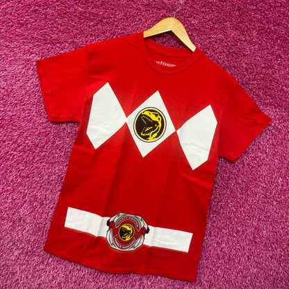 Tyrannosaurus Rex Red Power Ranger Costume Hasbro Tee M
