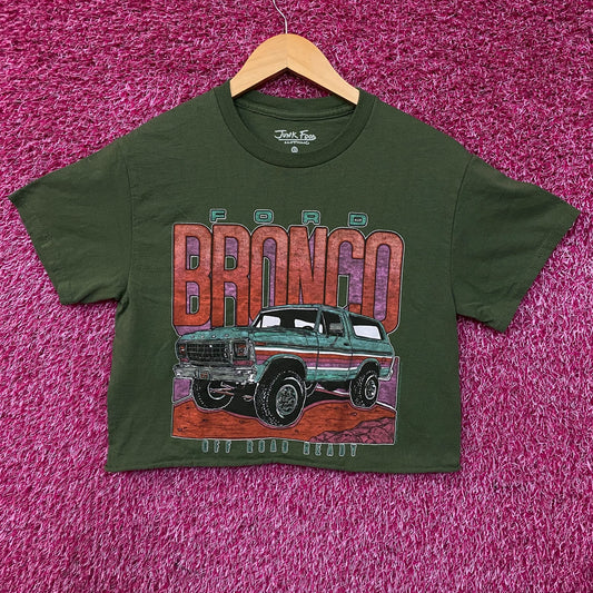 Junk Food Clothing Ford Bronco Off Road Ready Flea Market Women's Crop Tee XS