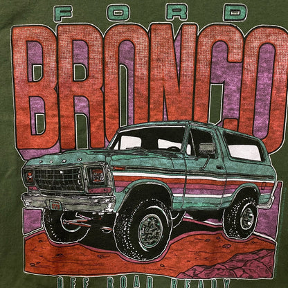 Junk Food Clothing Ford Bronco Off Road Ready Flea Market Women's Crop Tee XS