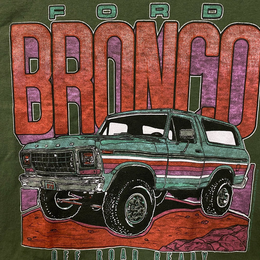 Junk Food Clothing Ford Bronco Off Road Ready Flea Market Women's Crop Tee XS