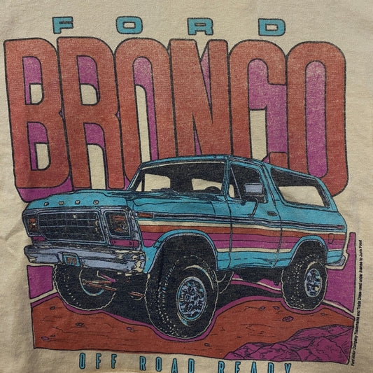 Junk Food Clothing Ford Bronco Off Road Ready Flea Market Women's Crop Tee XS