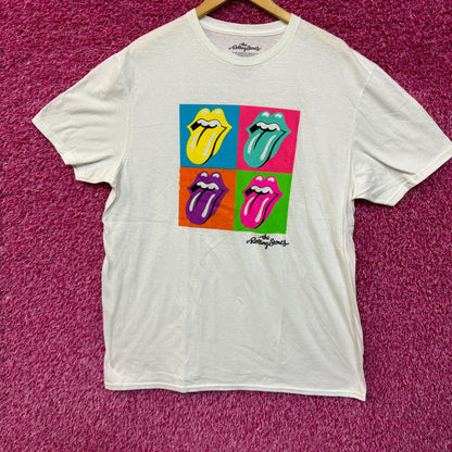 The Rolling Stones Hot Lips Pop Art Rock Tshirt size XL