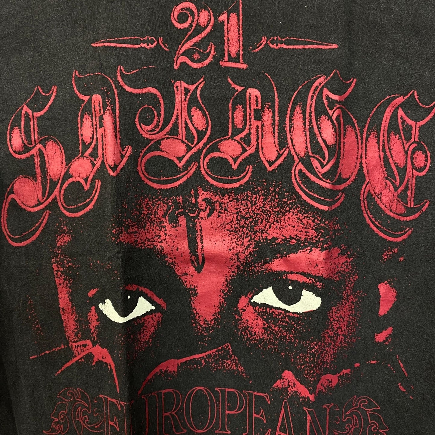 21 Savage American Dream European Tour Rap T-Shirt Medium