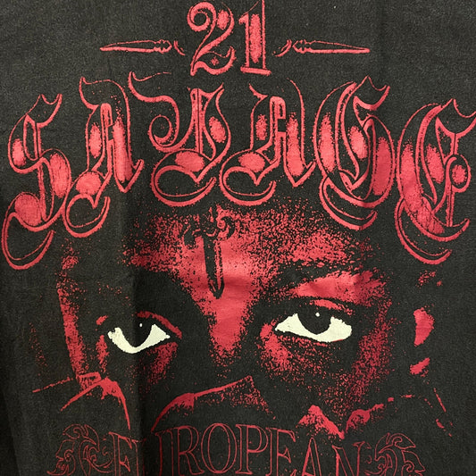 21 Savage American Dream European Tour Rap T-Shirt Medium
