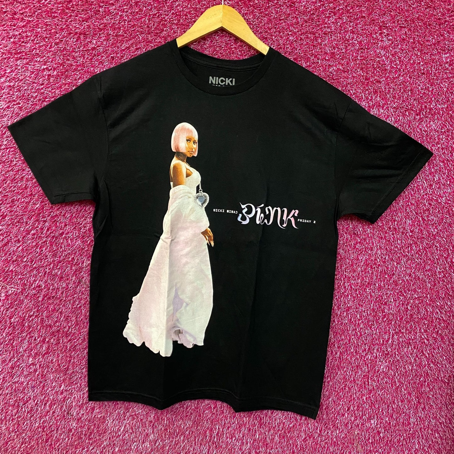 Nicki Minaj Pink Friday 2 Album Cover Graphic T-Shirt Large
