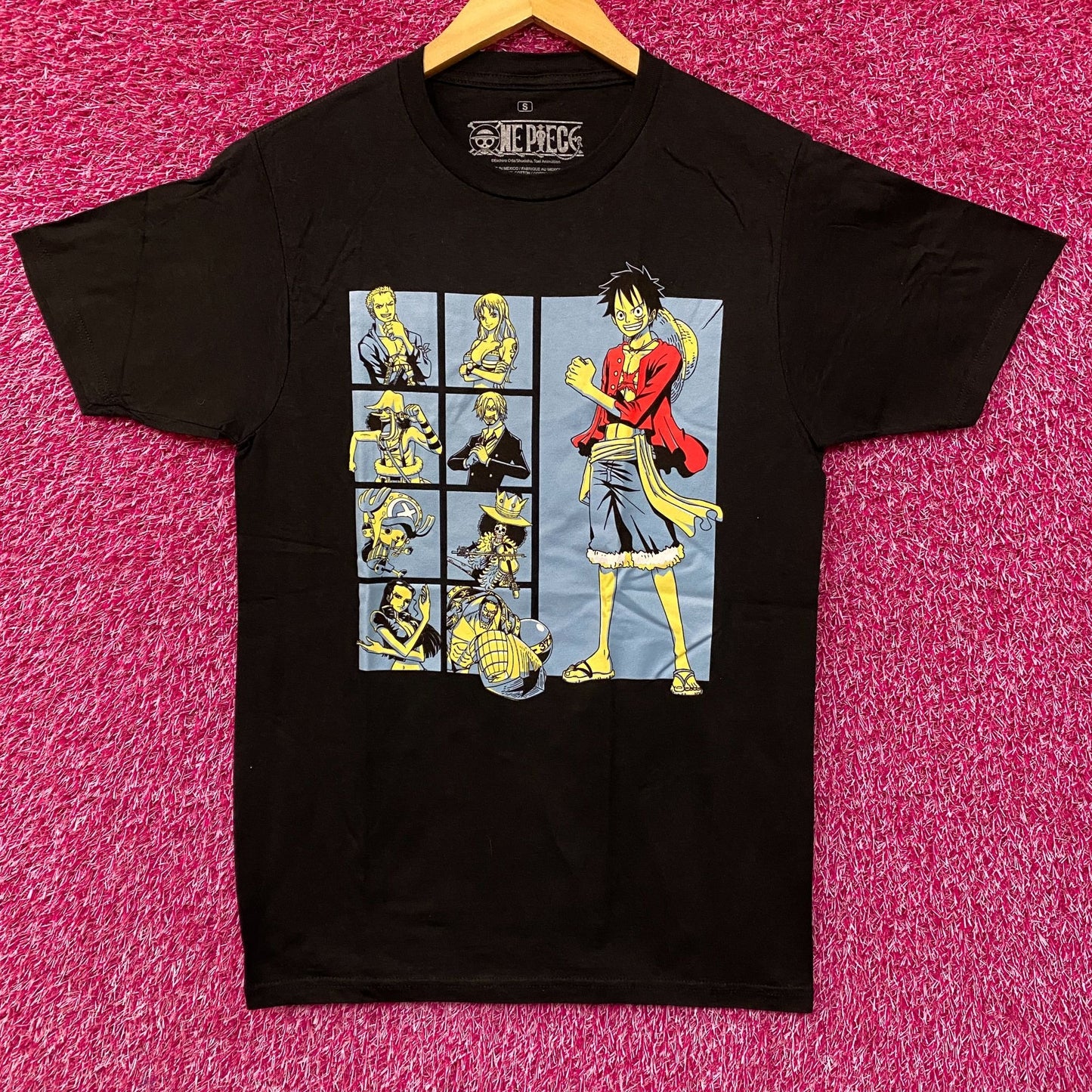 One Piece Straw Hat Crew Monkey D. Luffy Anime T-Shirt Small