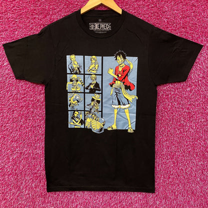 One Piece Straw Hat Crew Monkey D. Luffy Anime T-Shirt Small
